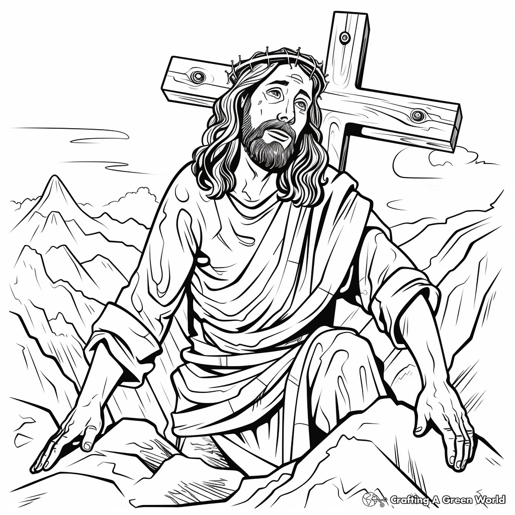 Christian easter coloring pages