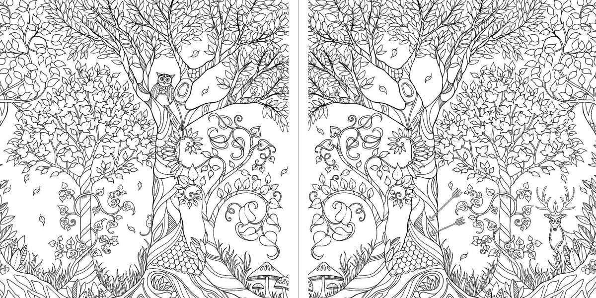 Miniature enchanted forest coloring book â jules enchanting gifts