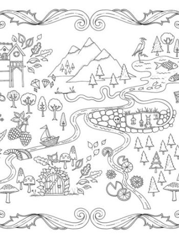 Enchanted forest an inky quest coloring book