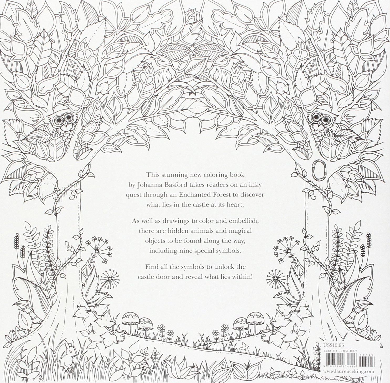 Enchanted forest an inky quest coloring book