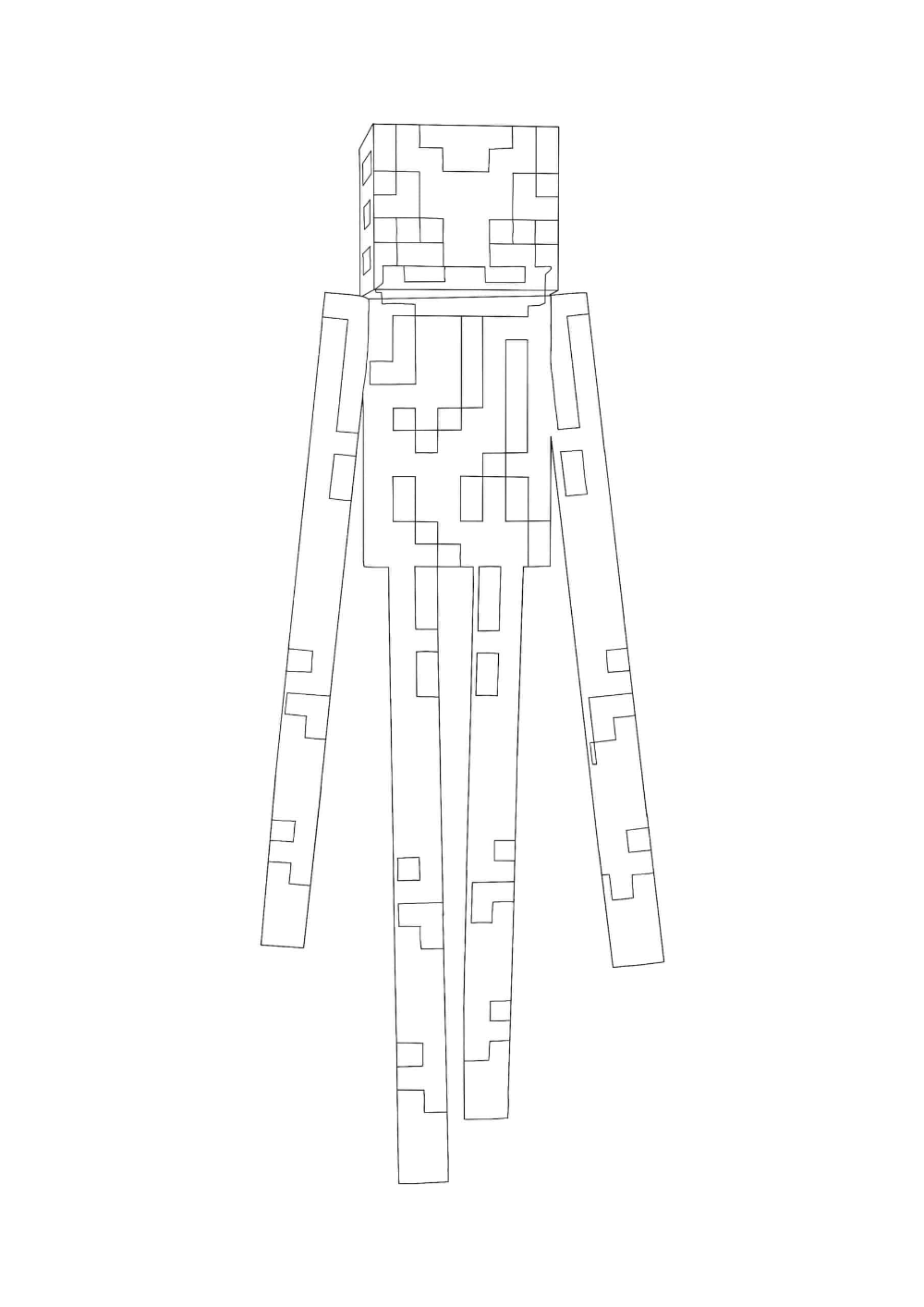 Minecraft enderman coloring pages