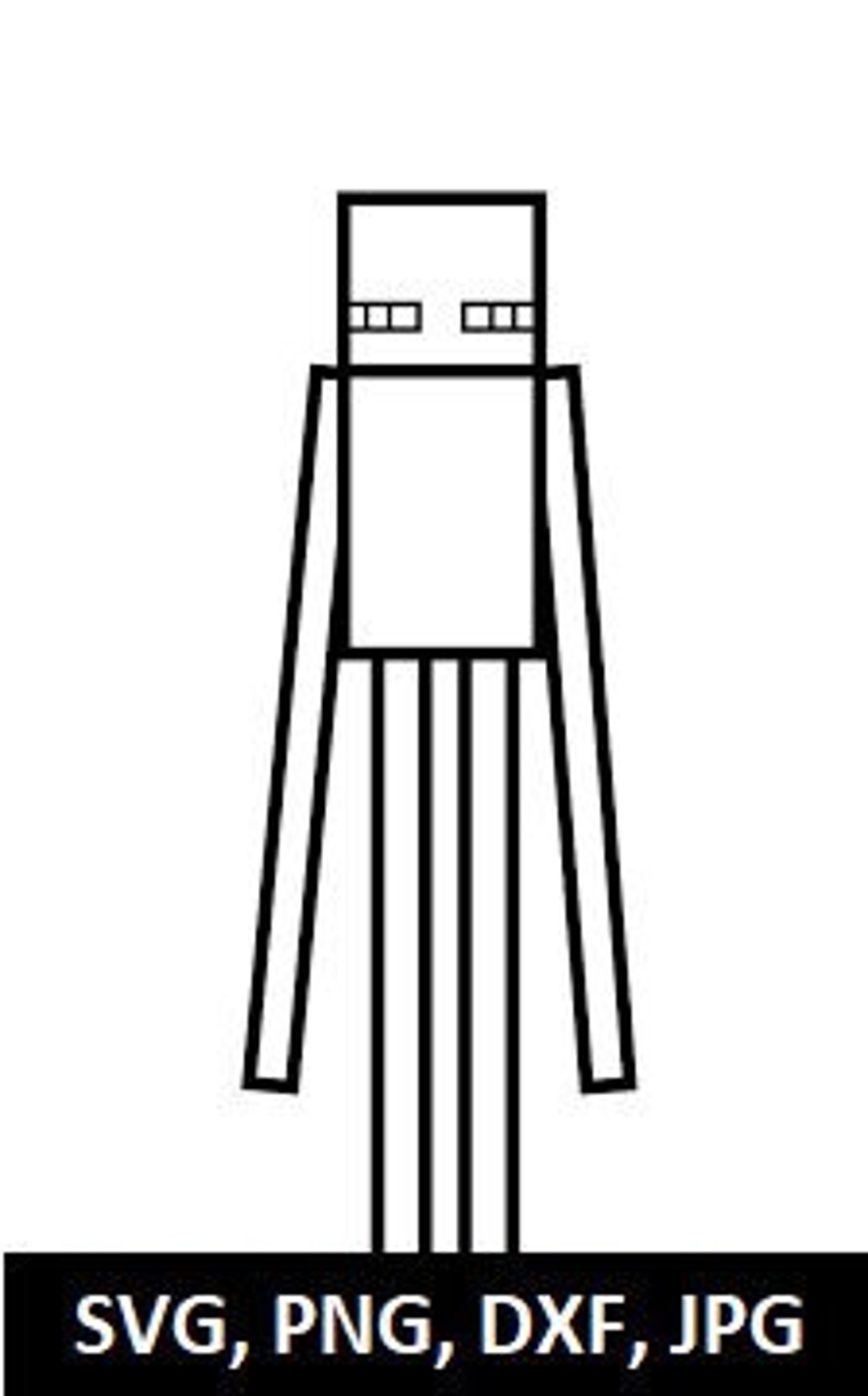 Minecraft enderman svg dxf jpg png