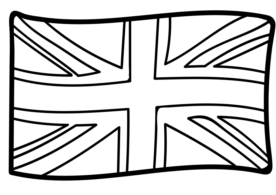 Free printable british flag louring pages