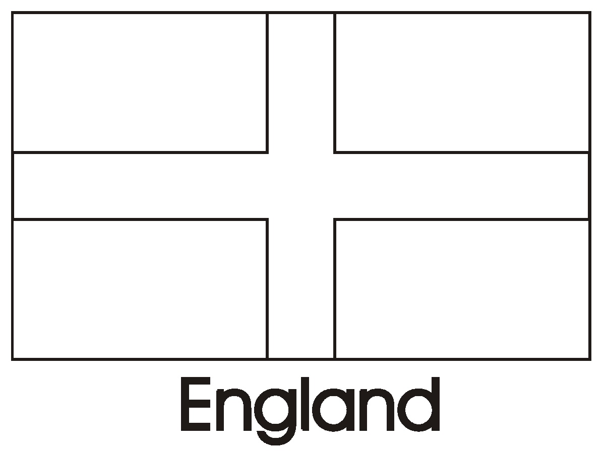 England flag coloring page