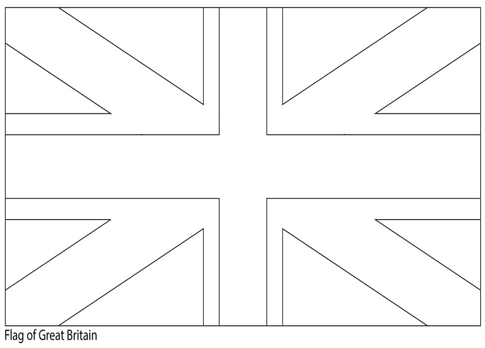 Kingdom of great britain flag fãrbung seite