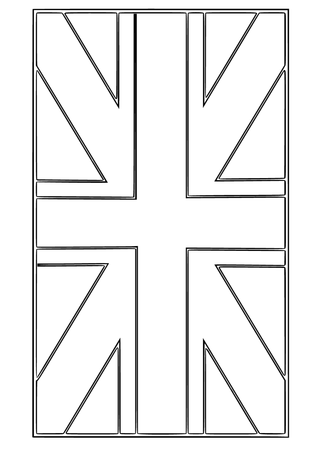 Free printable flag great britain coloring page for adults and kids