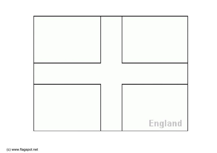 Coloring page flag england