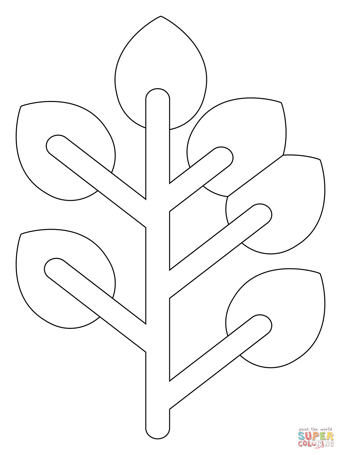 Eucalyptus coloring page free printable coloring pages