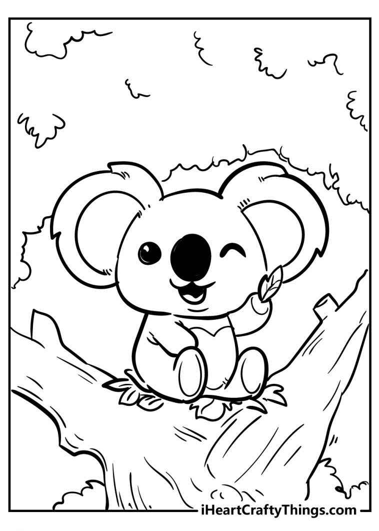 Cute animals coloring pages free printables