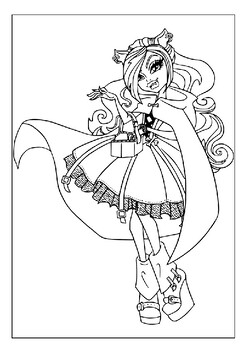 Explore ever after high school with printable coloring pages collection for kids