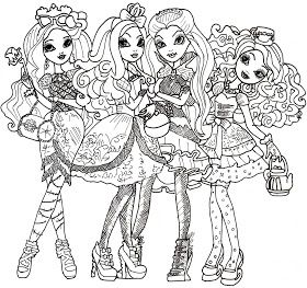 Ever after high coloring sheet coloring pages free coloring pages cute coloring pages