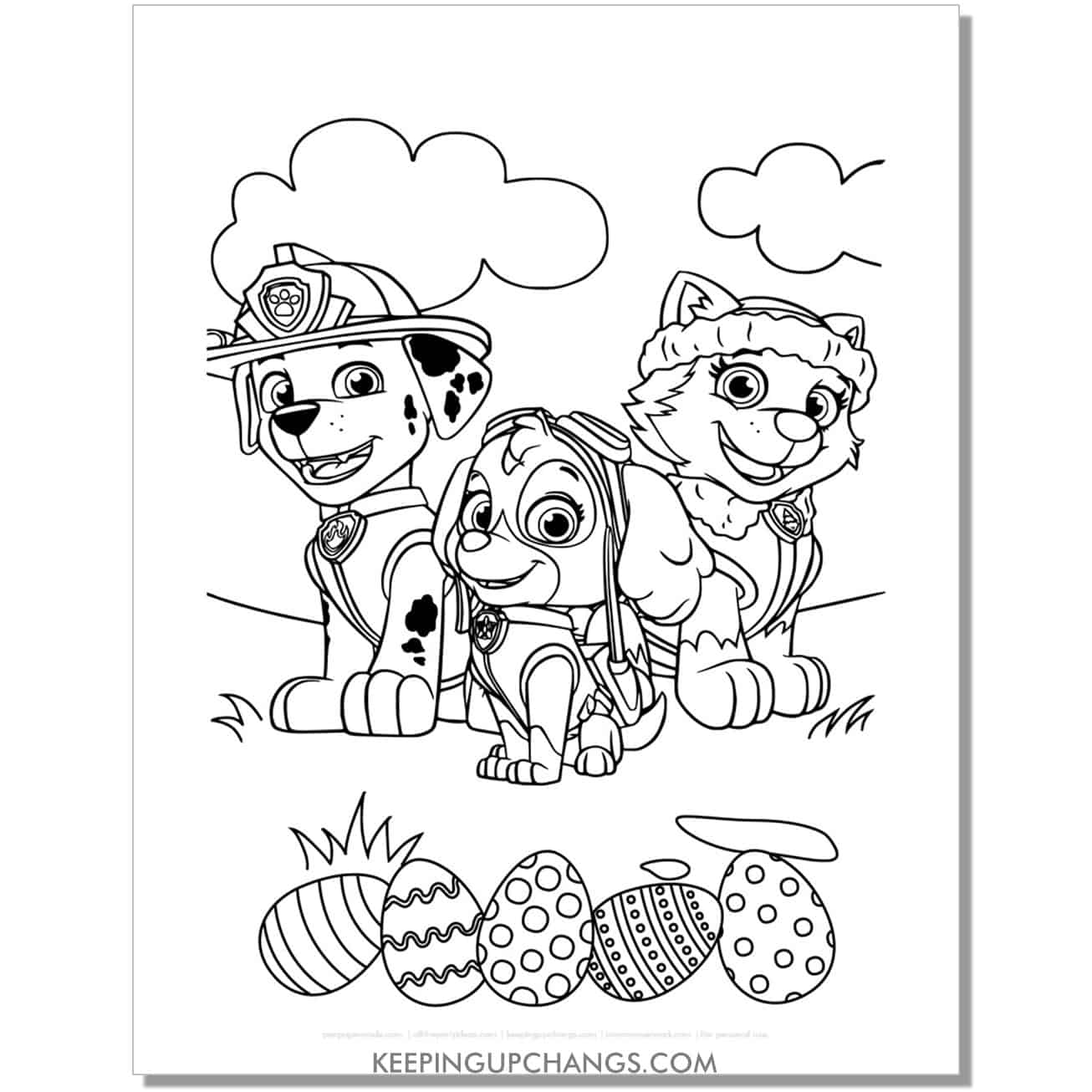 Free paw patrol coloring pages sheets popular printables