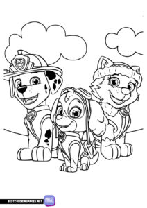 Paw patrol coloring pages