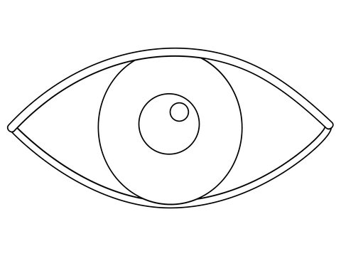 Eye coloring page free printable coloring pages