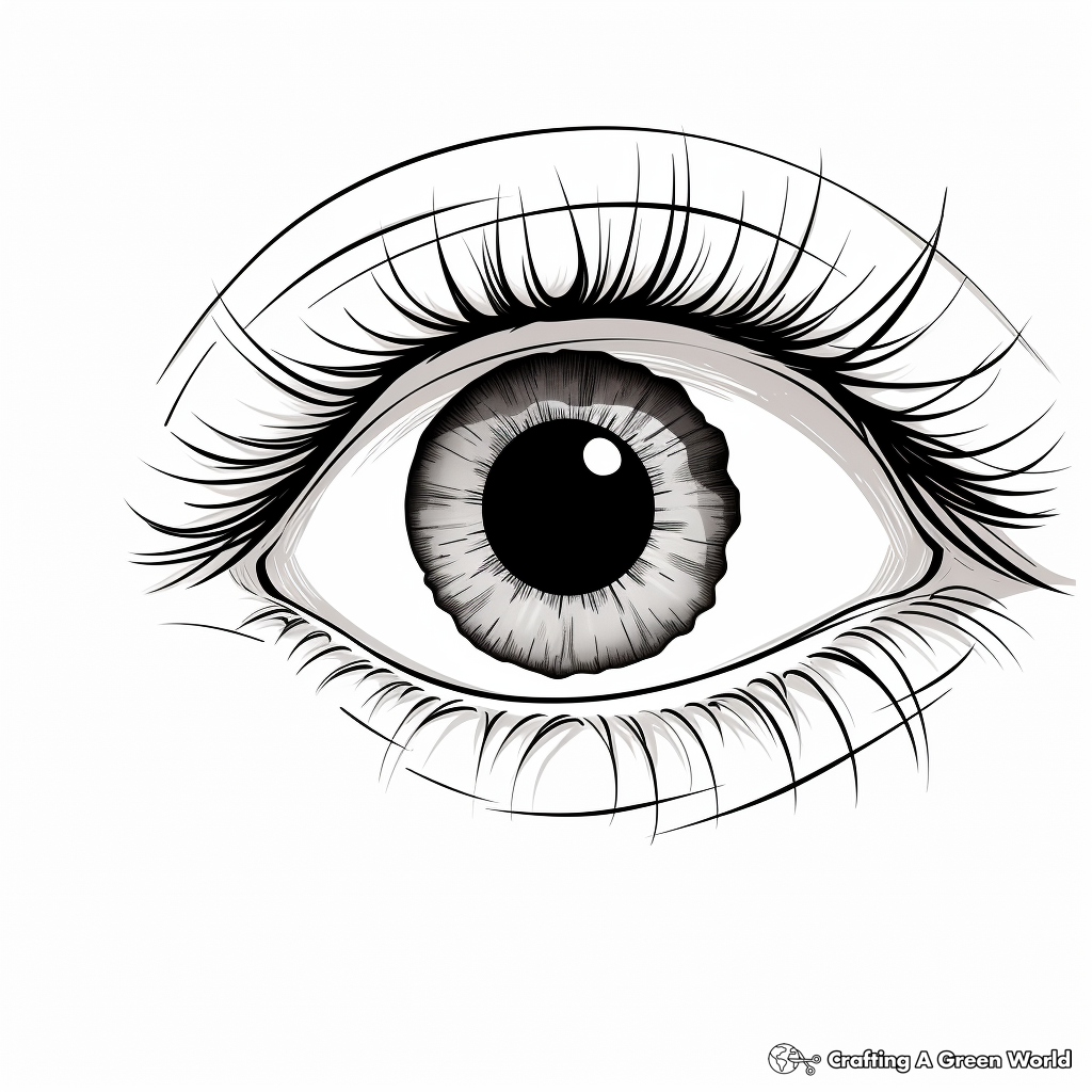 Eye coloring pages