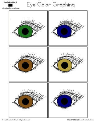 Eye color graphing a to z teacher stuff printable pages and worksheets