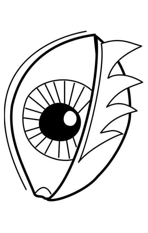 Coloring page eye