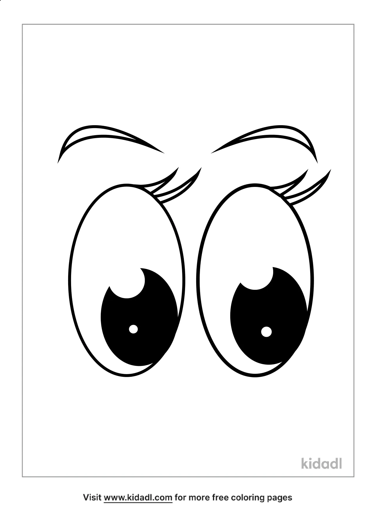 Free cute eye coloring page coloring page printables