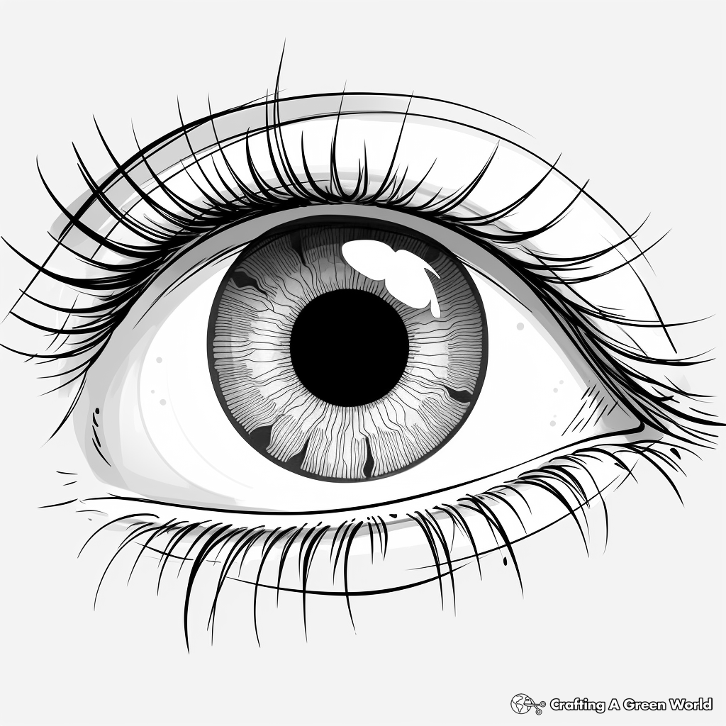 Eye coloring pages
