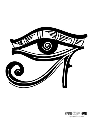 Ancient egyptian eye of horus coloring pages at