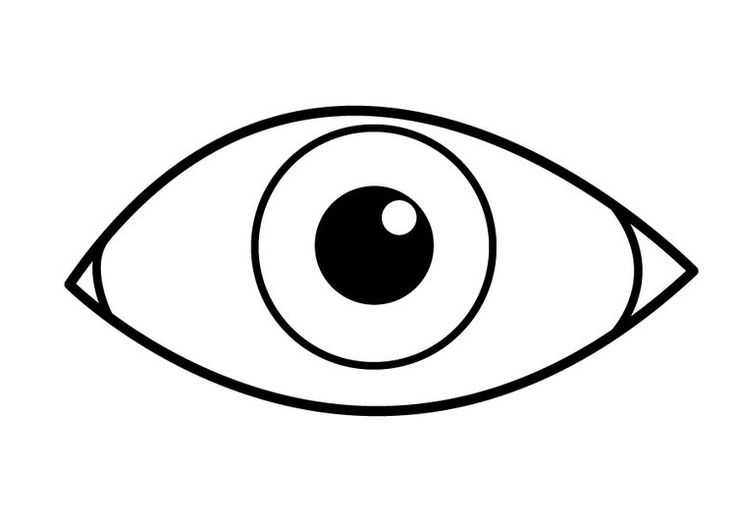 Coloring page eye