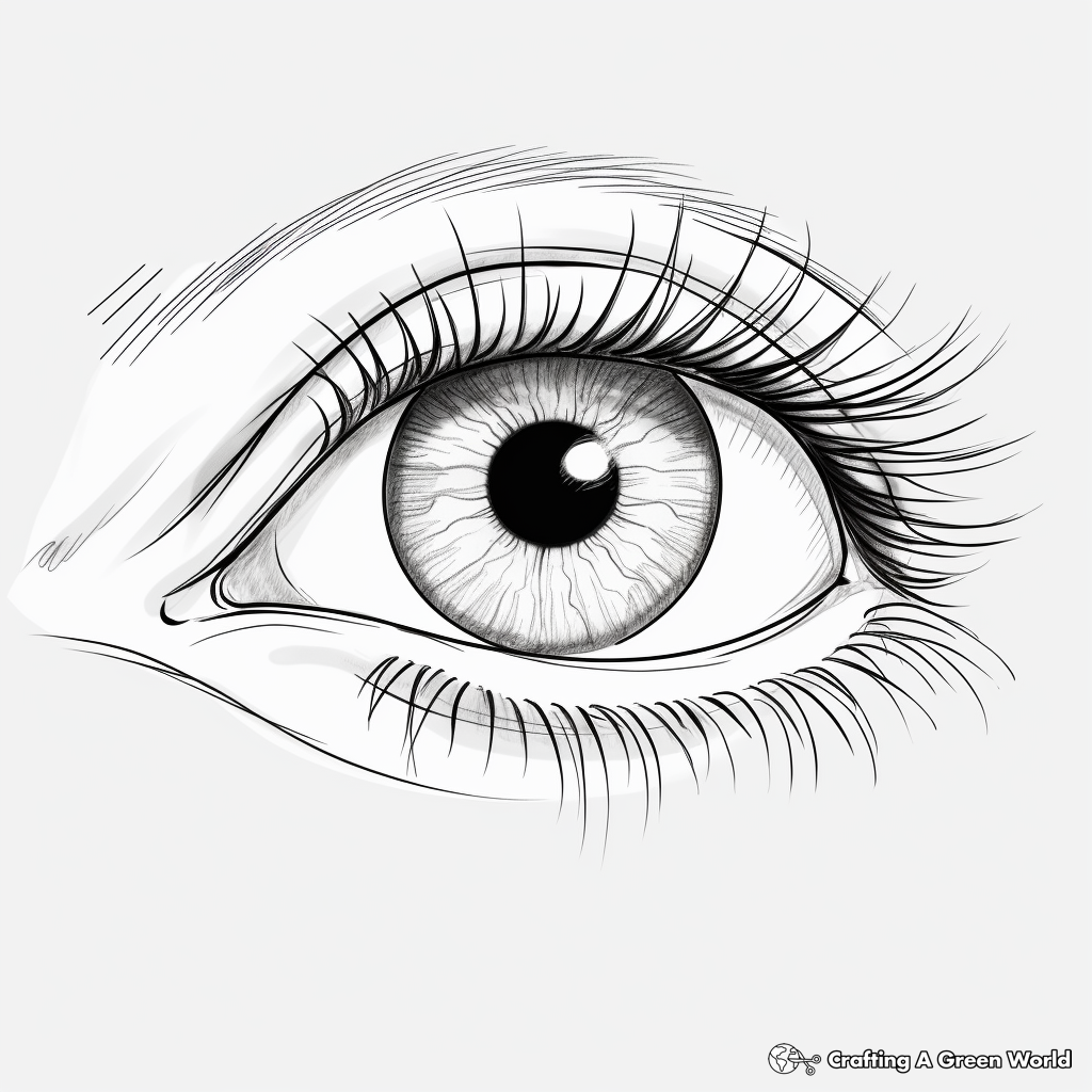 Eye coloring pages