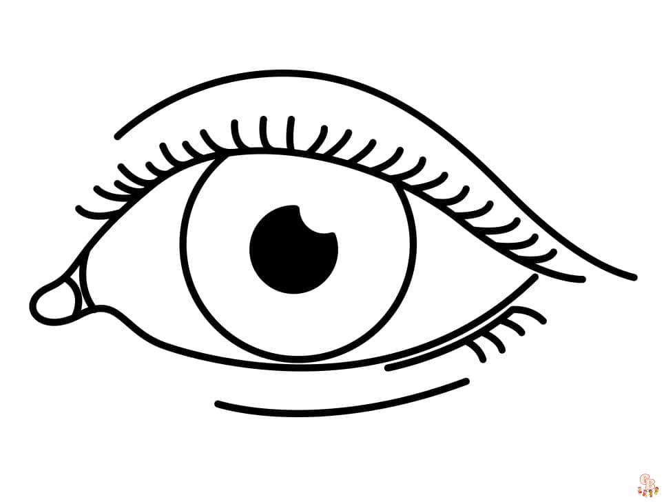 Eye coloring pages