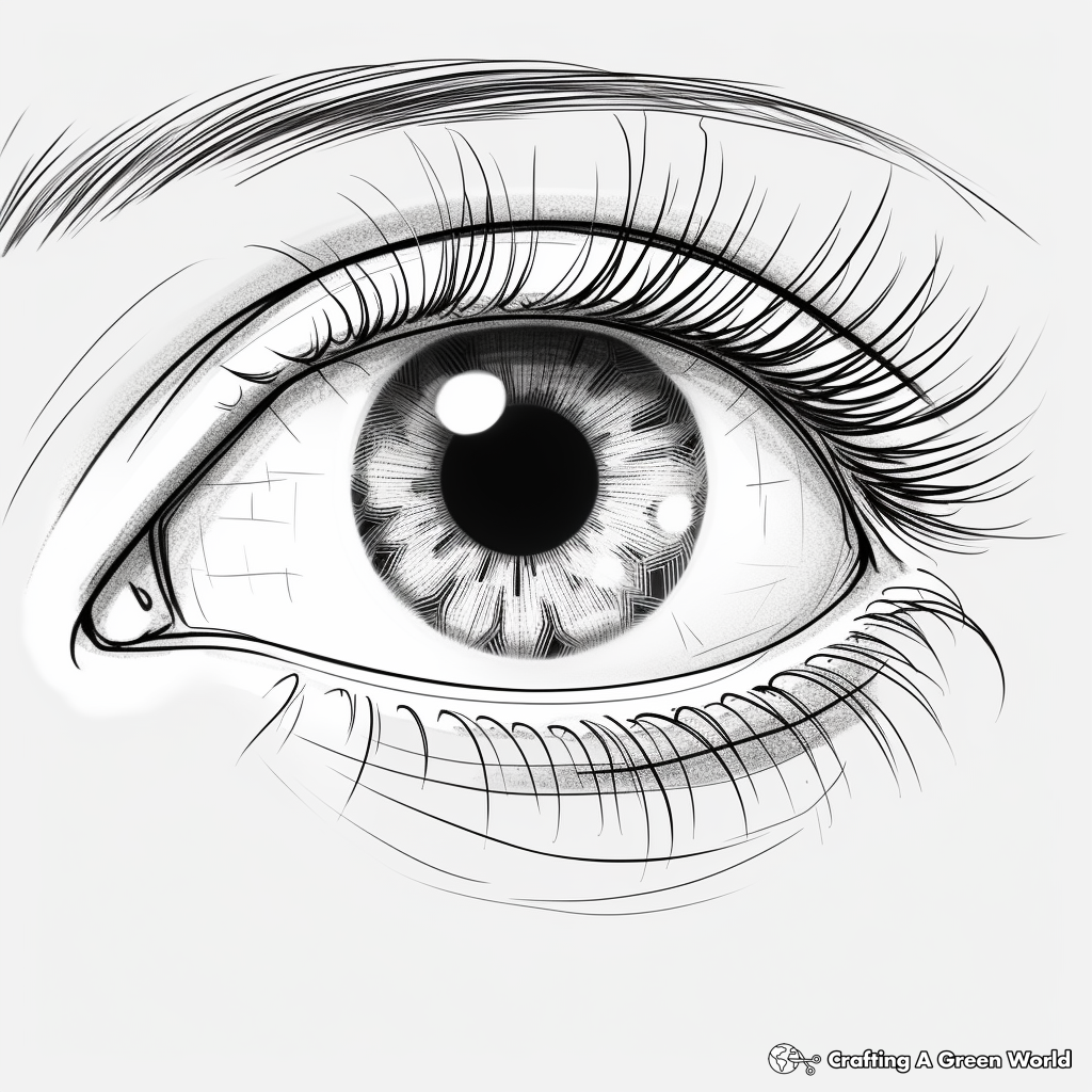 Eye coloring pages