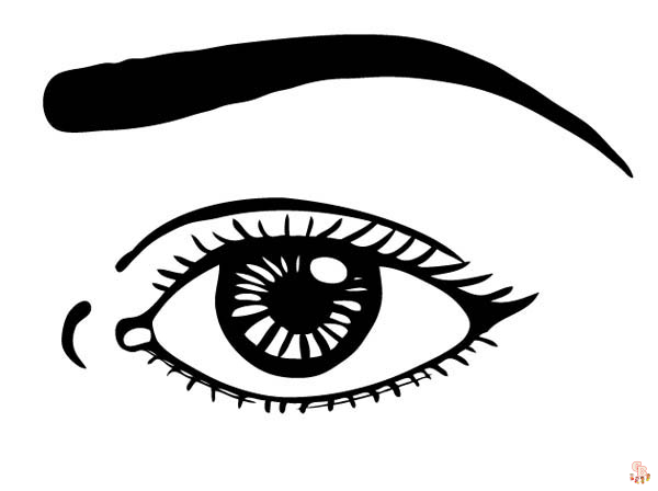 Eye coloring pages