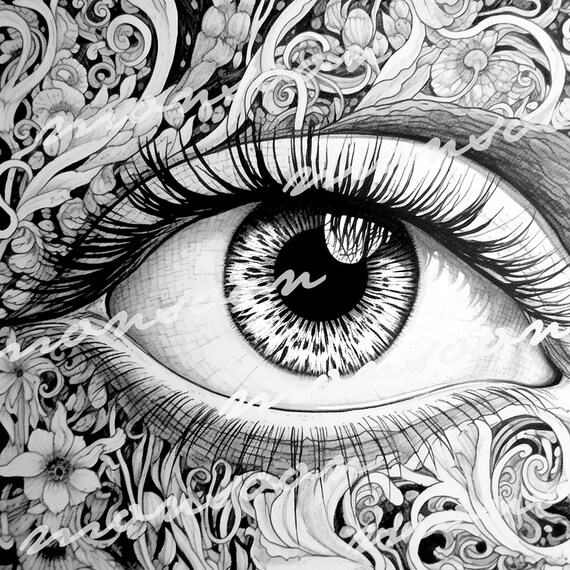 Eyes grayscale coloring book for adults eyes coloring book to print eyes coloring book pages eyes coloring pages grayscale download