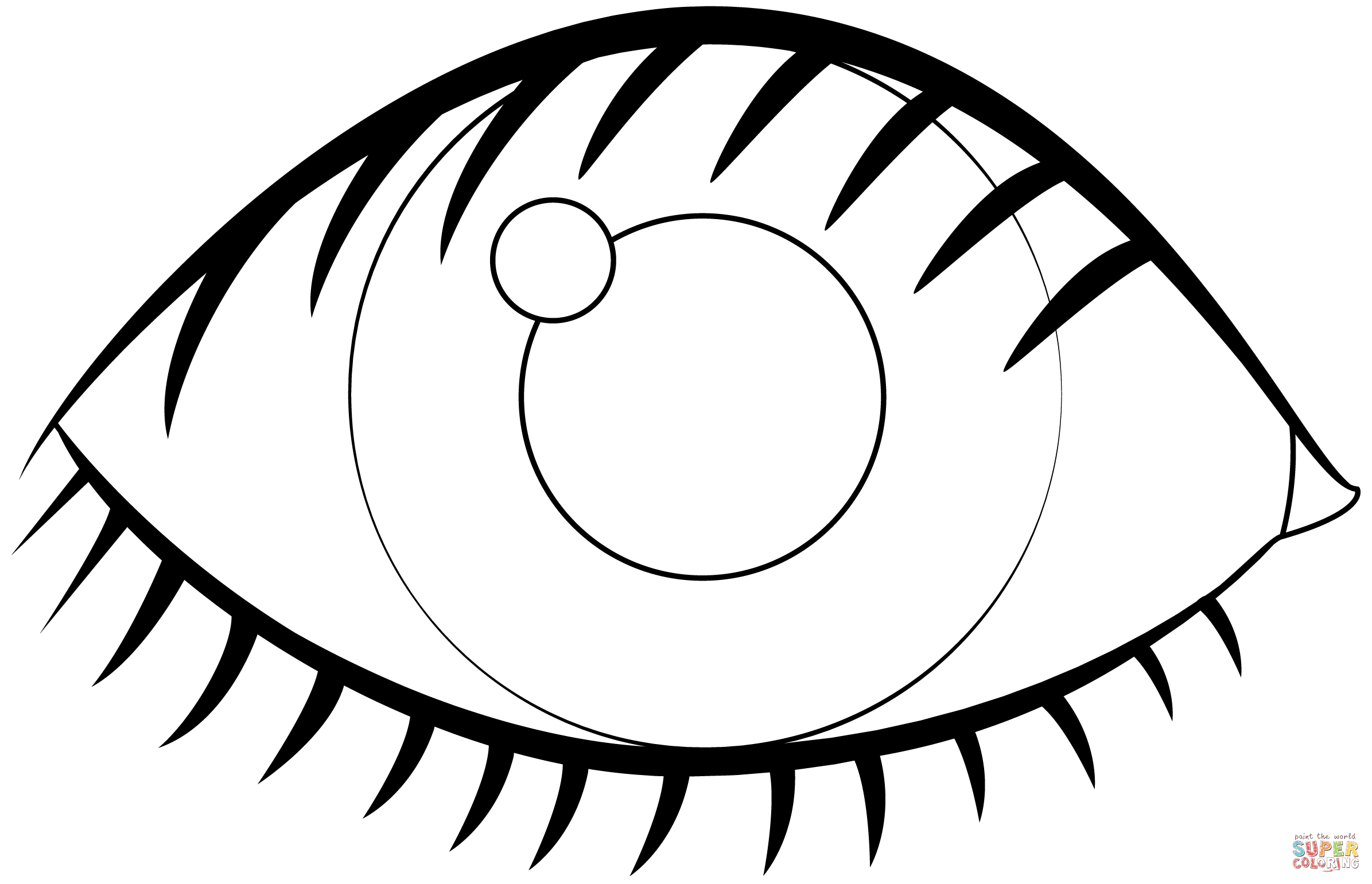 Eye coloring page free printable coloring pages