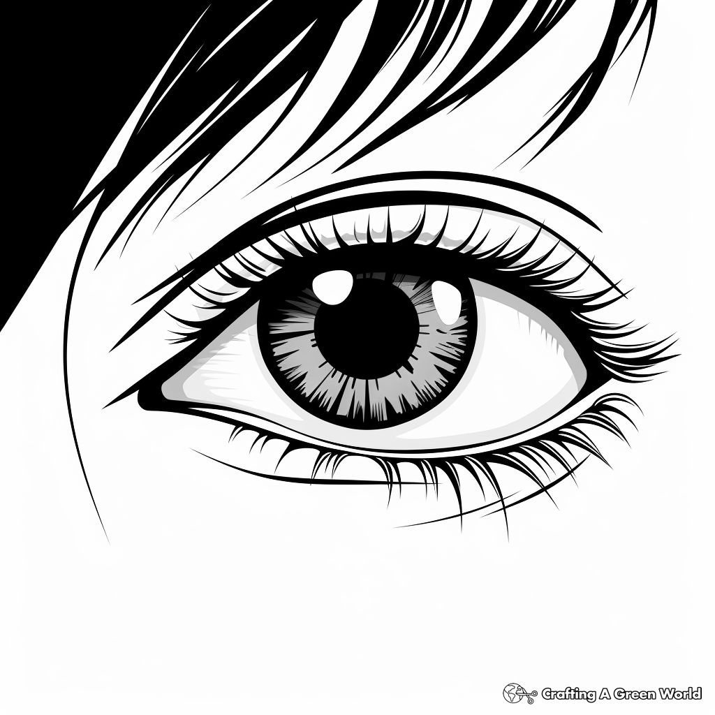 Eye coloring pages