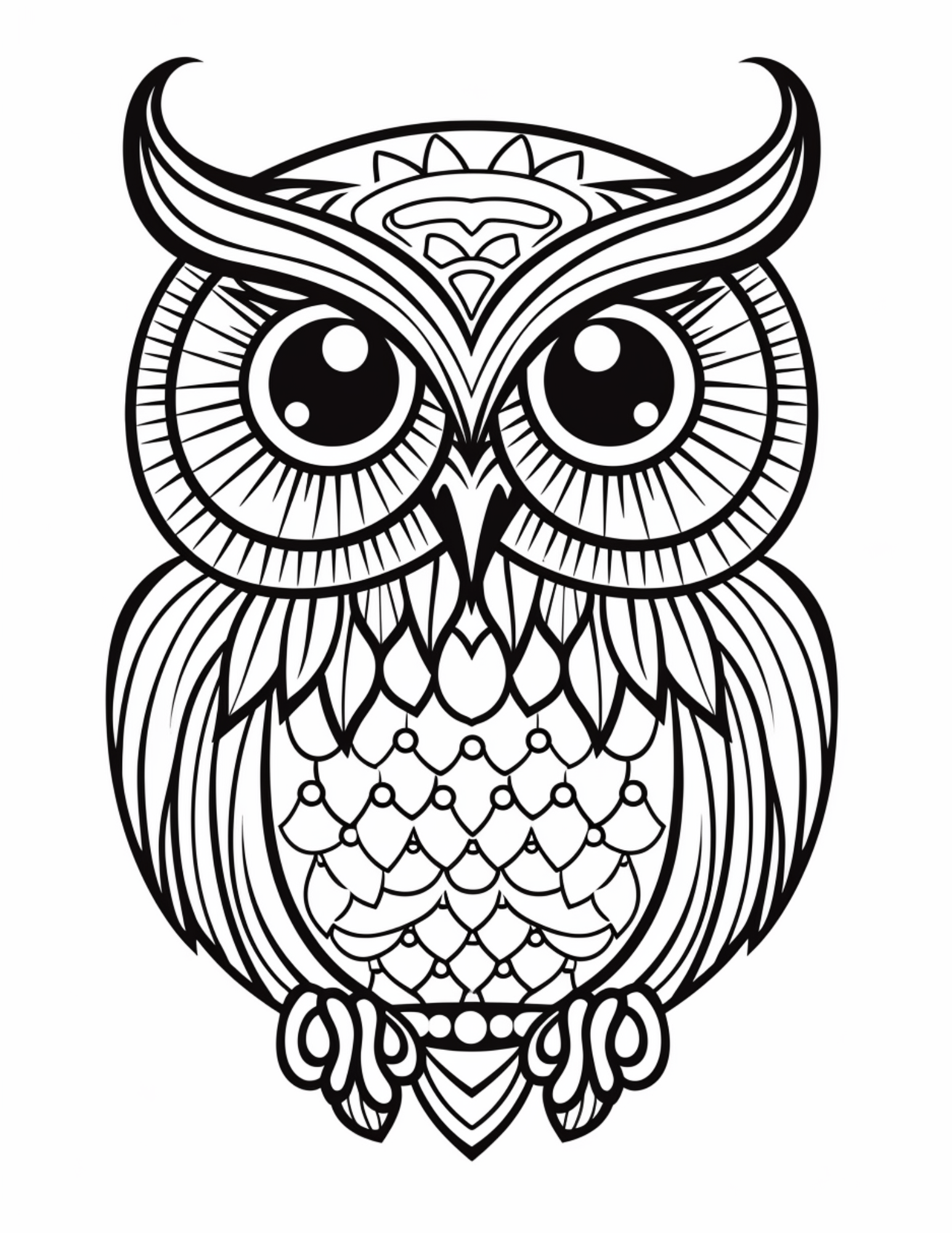 Owl coloring pages