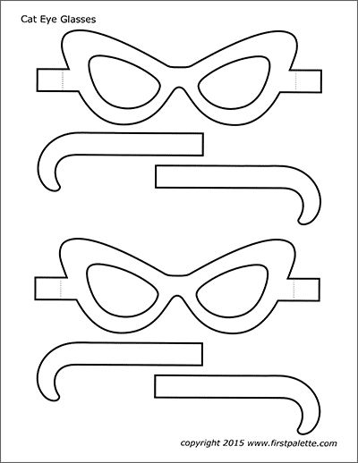 Round eyeglasses templates free printable templates coloring pages firstpalette templates printable free coloring pages eye glasses