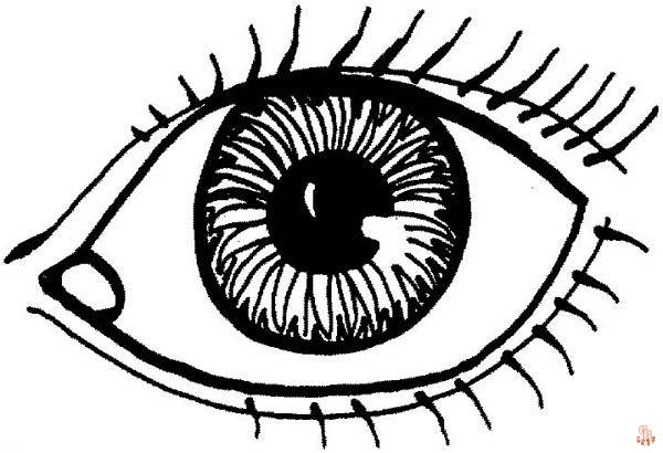 Eye coloring pages