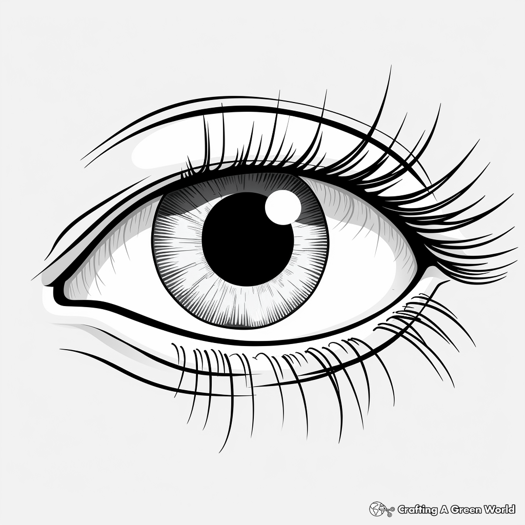 Eye coloring pages