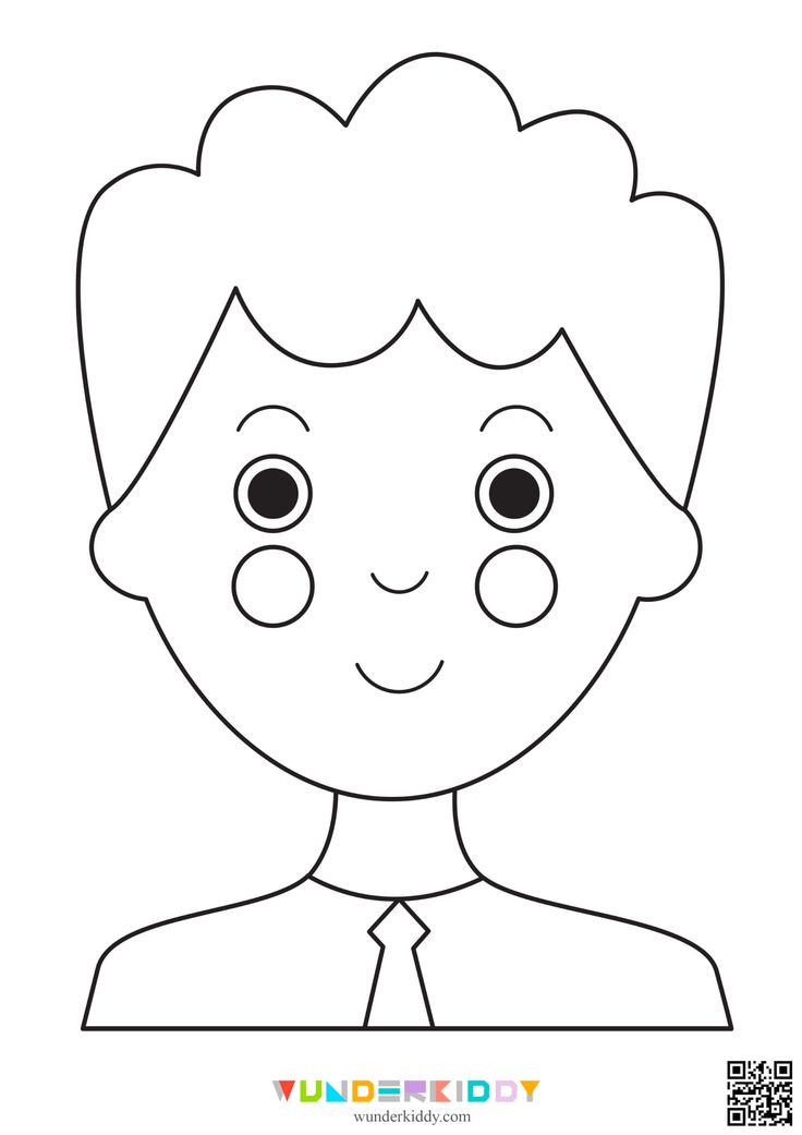 Prtable simple colorg pages of faces for toddlers easy colorg pages colorg pages drawg for kids