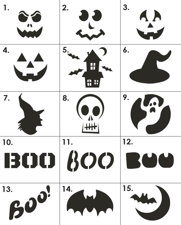 Free pumpkin stencils for halloween magic