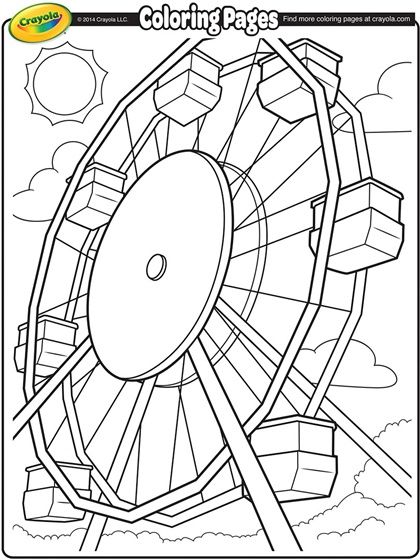 Ferris wheel on crayola crayola coloring pages free coloring pages coloring pages