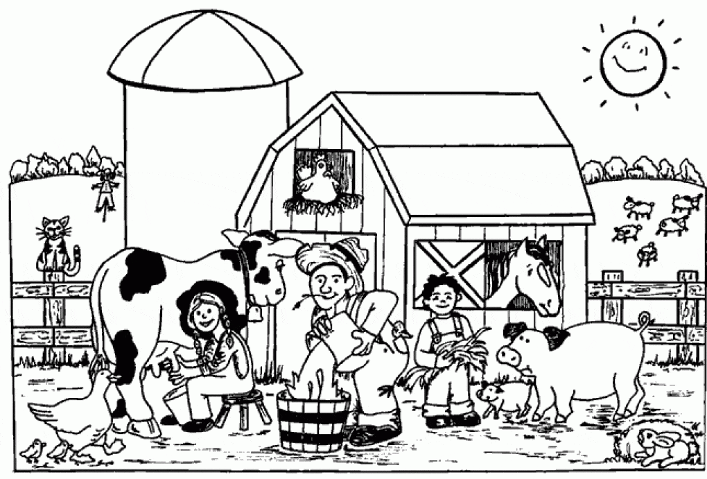 Agriculture coloring pages