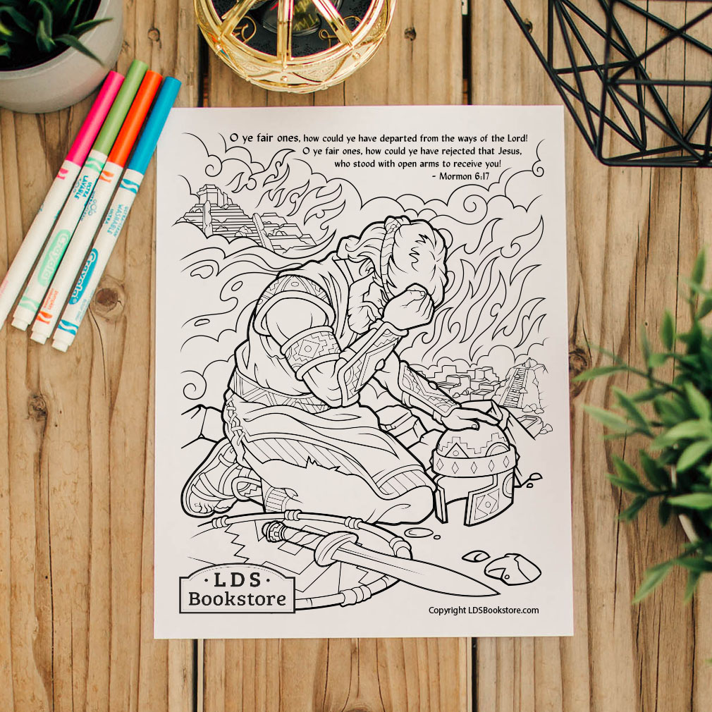 O ye fair ones coloring page