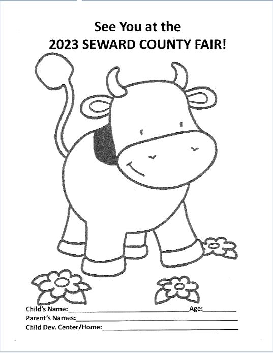 Coloring page cow