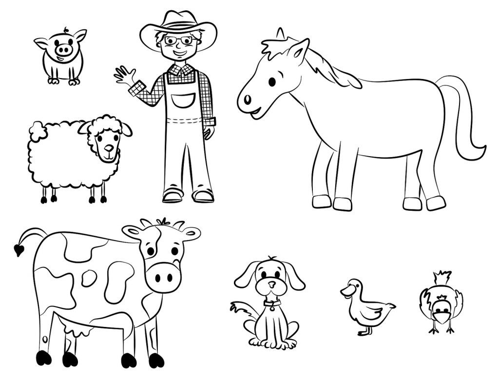 Agriculture coloring pages