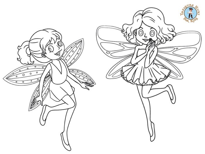 Fairy coloring page