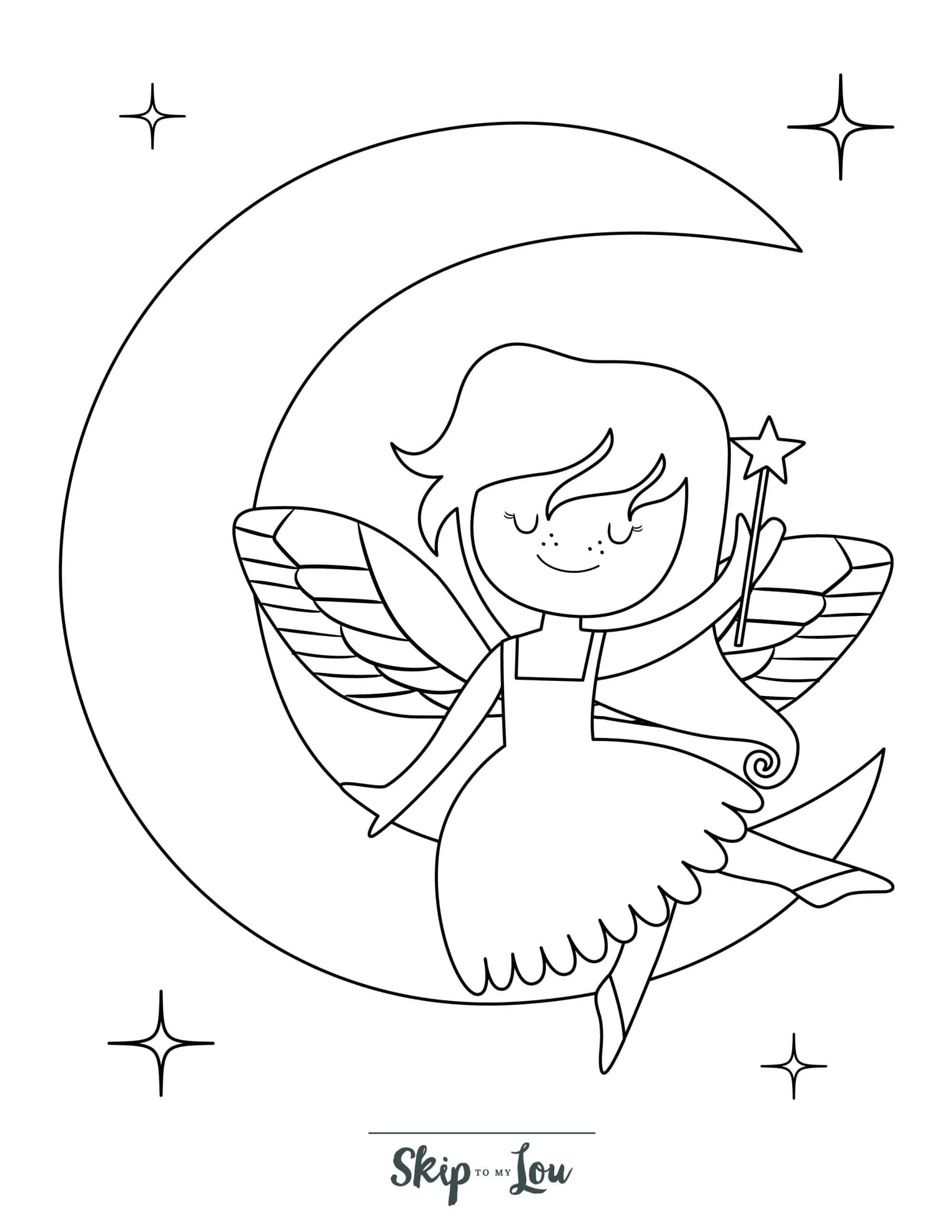 Fairy coloring pages