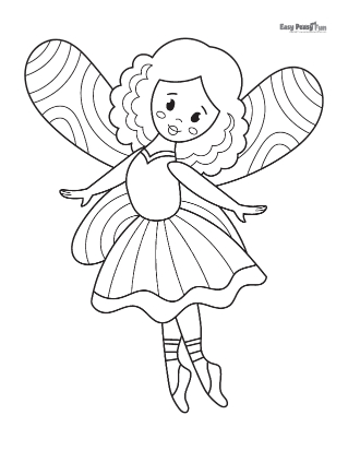 Fairy coloring pages