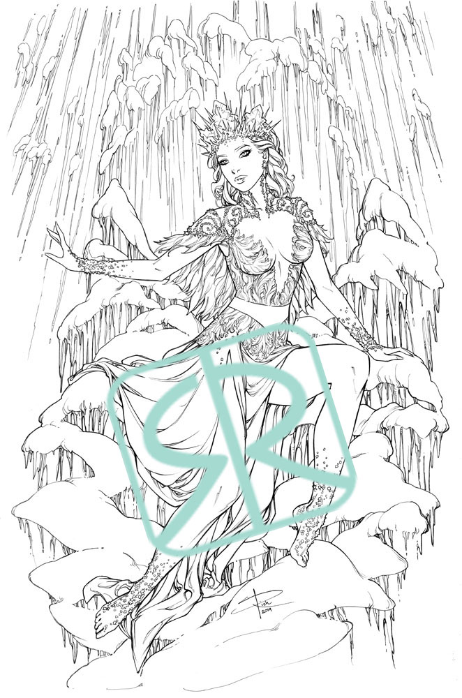 Grimm fairy tales coloring page set