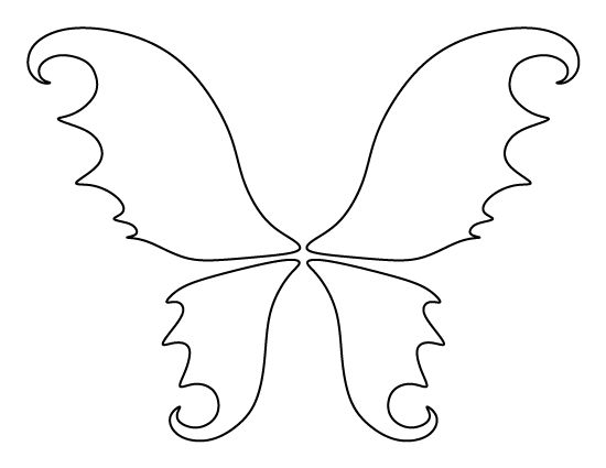 Printable fairy wings template diy fairy wings fairy templates fairy wings