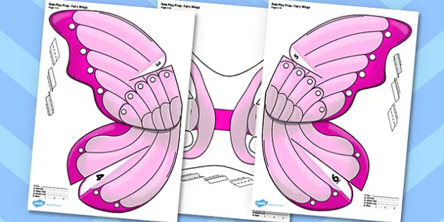 Fairy wings template printable fairy wings