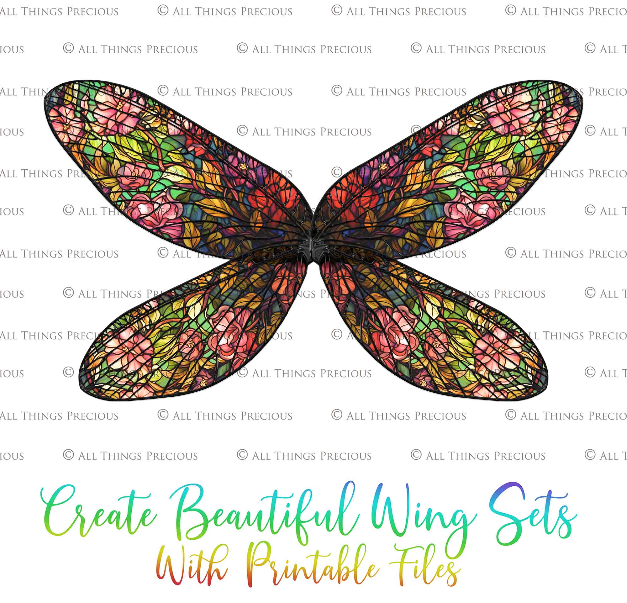 Printable fairy wings